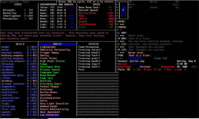 Cataclysm: Dark Days Ahead - post-apocalyptic survival roguelike video game