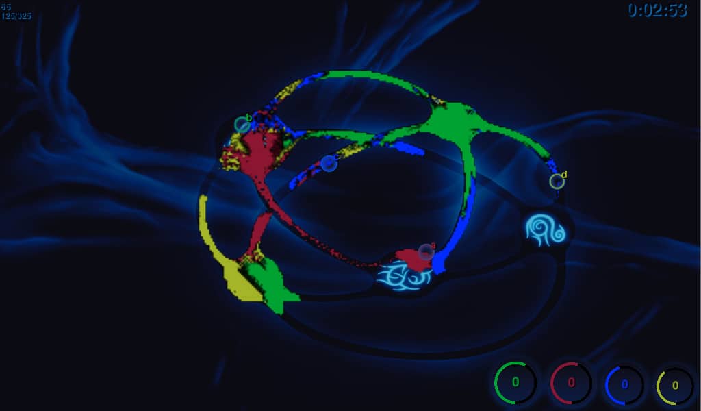Liquid War - unique multiplayer action game based on shortest path algorithm