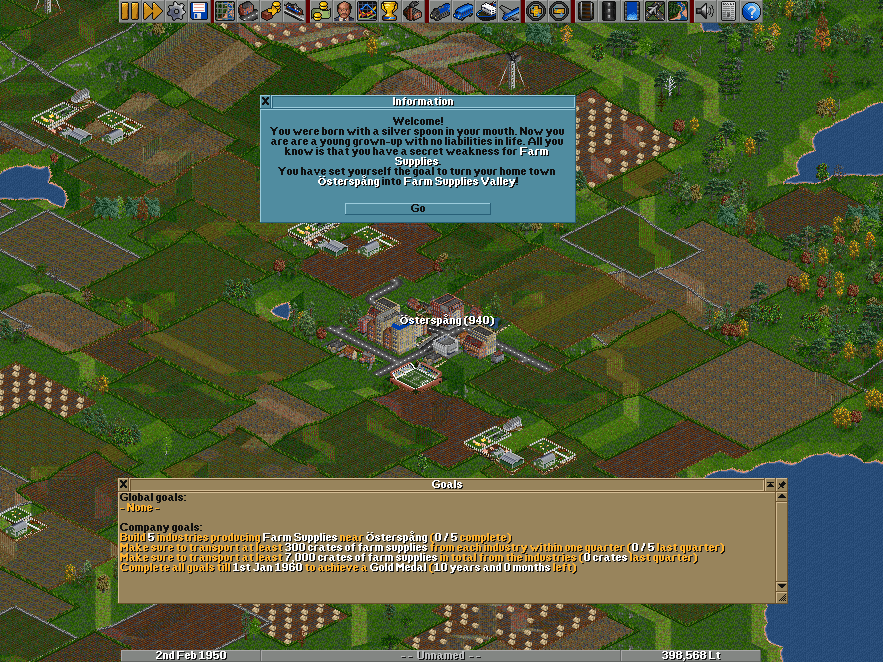 OpenTTD business simulation like Transport Tycoon Duluxe OpenTTD - another transportation business simulation game, clone of Transport Tycoon Duluxe